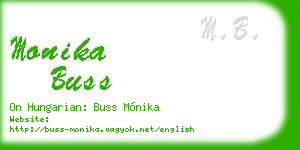 monika buss business card