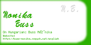 monika buss business card